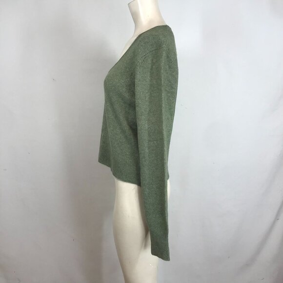 AERIE - WOMEN'S SMALL - GREEN LONG SLEEVE ROUND NECK PULL-OVER SWEATER - Picture 6 of 8